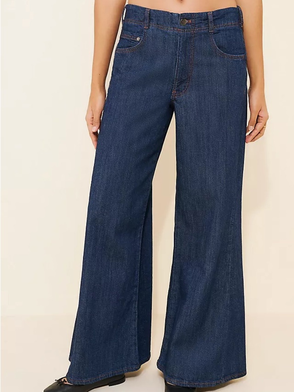 Anthropologie Pilcro The Adi Regenerative Cotton Mid-Rise Flare Jeans